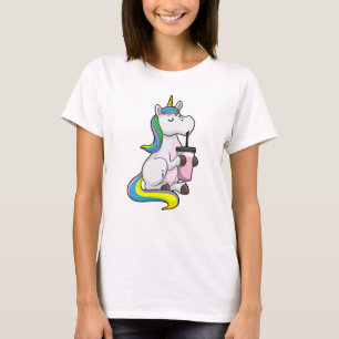 T-shirt Unicorne avec thé bulle