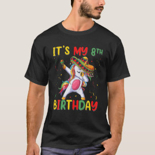 T-shirt Unicorne C'est mon 8ème anniversaire 8 ans Cinco D