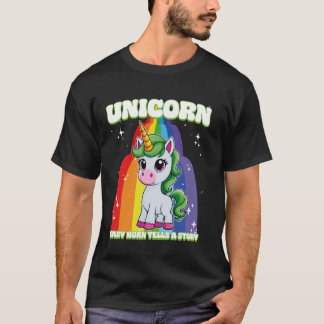 T-shirt Unicorne Chaque Corne Raconte Une Histoire Unicorn