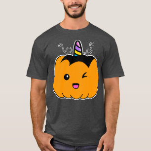 T-shirt Unicorne Citrouille Halloween Halloween Unicorne U