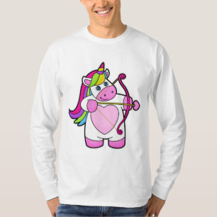 T-shirt Unicorne comme Archer avec Bow et Flèche