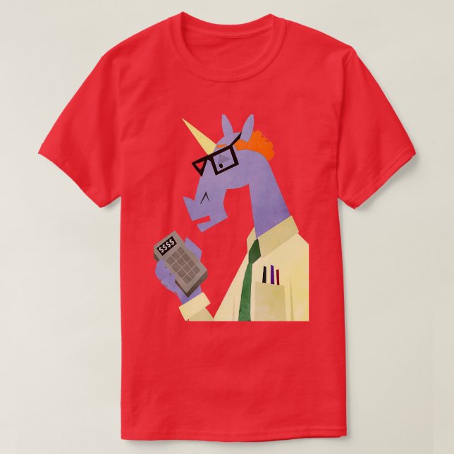 T-shirt Unicorne comptable (Design devant)