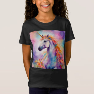 T-Shirt Unicorne couleur Pastel
