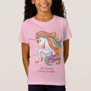 T-Shirt Unicorne couleur texte personnalisé