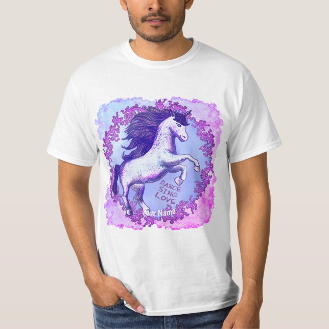 T-shirt Unicorne dansante (Devant)