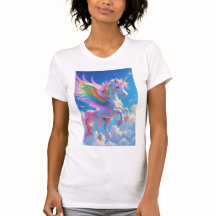 Unicorne de la danse ailée arc-en-ciel