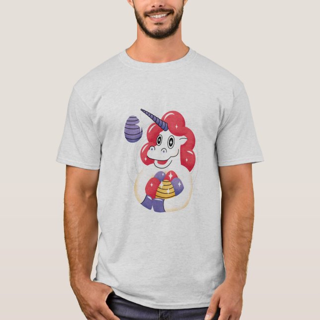 T-shirt Unicorne de Pâques (Devant)