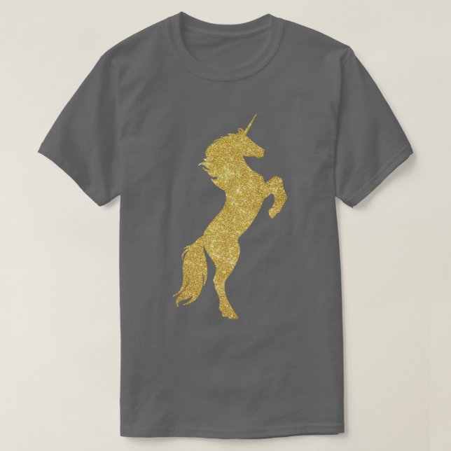 T-shirt Unicorne dorée (Design devant)