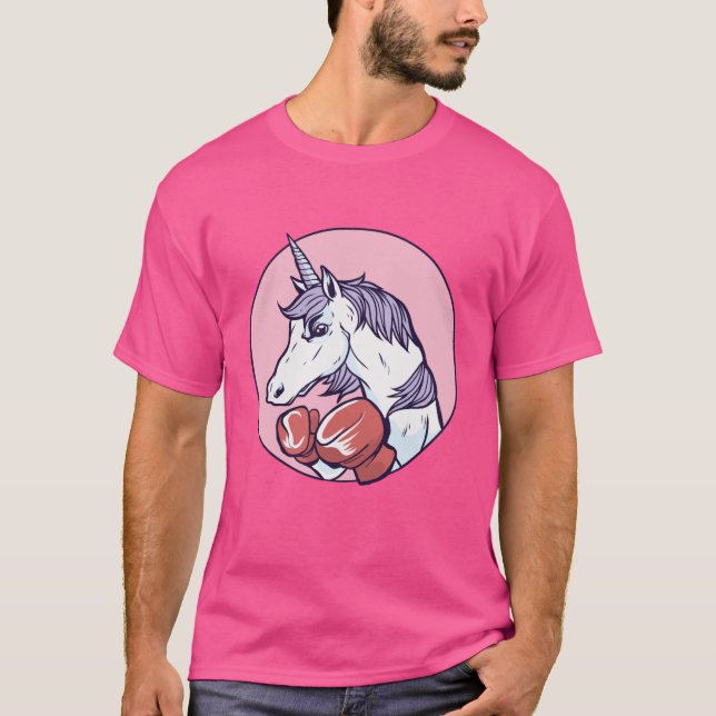 T-shirt Unicorne en boîte (Devant)