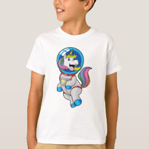 T-shirt Unicorne en tant qu'astronaute dans l'espace