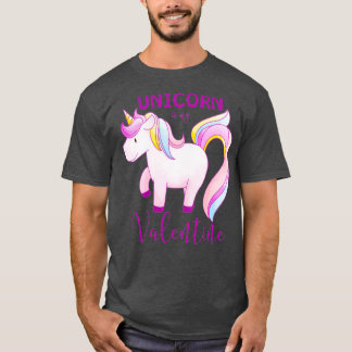 T-shirt Unicorne est mon valentine Active