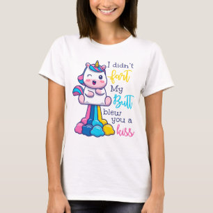 T-shirt Unicorne Je n'ai pas pété mon cul vous a fait un b