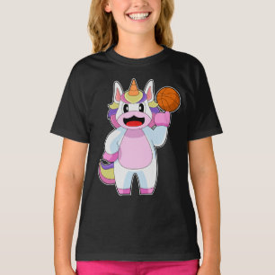 T-shirt Unicorne Joueur de basket-ball