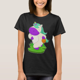 T-shirt Unicorne Joueur de basket-ball