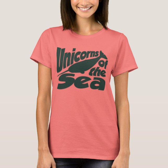 T-shirt Unicorne Narwhal de la mer (Devant)