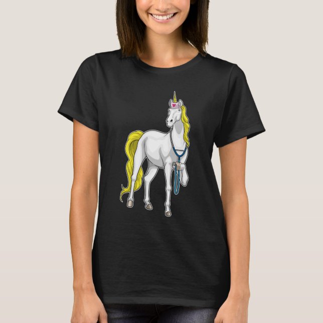 T-shirt Unicorne Nurse Stethoscope (Devant)