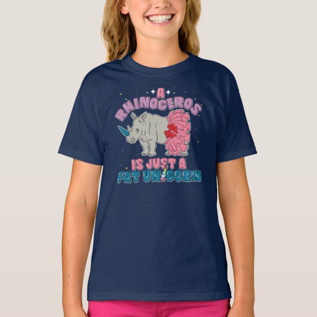 T-shirt Unicorne Rhinoceros Animal (Devant)