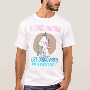 T-shirt Unicorne science réalité Kawaii Gift