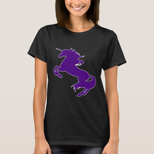 T-shirt Unicorne violette (Devant)