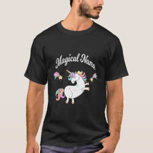 T-shirt Unicorne Whimsical Nana Magical Nana