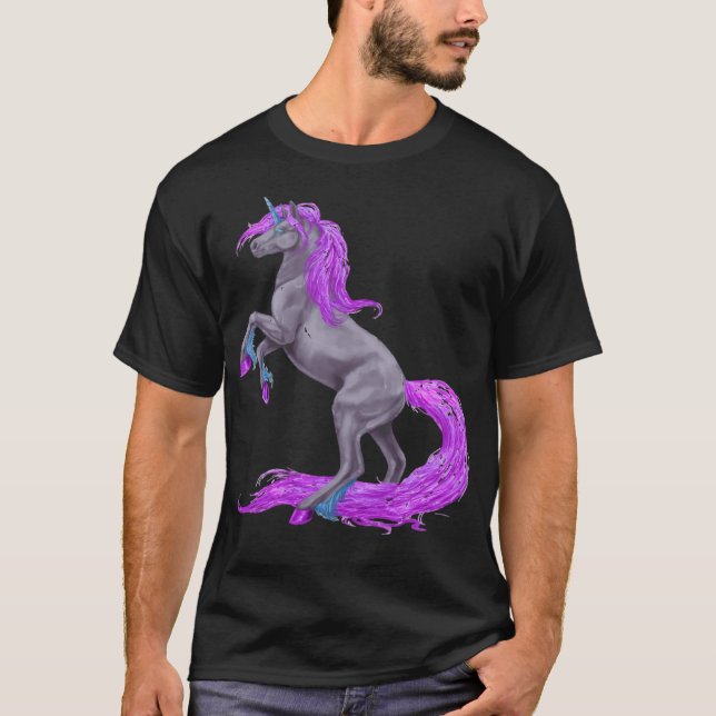T-shirt unicorns cheval licorne poney idées cadeaux (Devant)