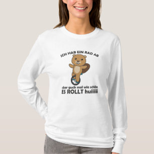 T-shirt Unicycle Beaver Unicyclist Beaver Circus