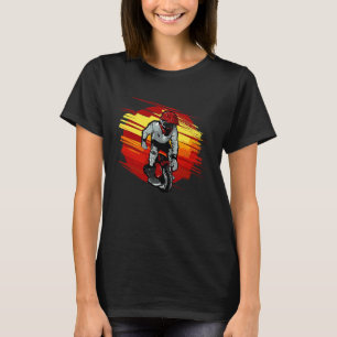 T-shirt Unicycle rouge amusant