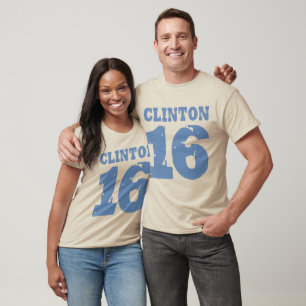 T-SHIRT UNIFORME DE CLINTON 2016 AFFLIGÉ