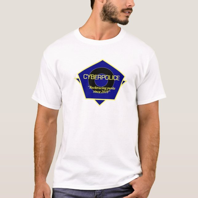 T-shirt Uniforme de fonctionnaire de police de Cyber (Devant)