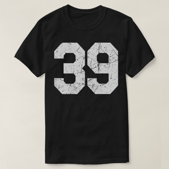 T-shirt Uniforme de Jersey Numéro #39 Athletic Style Sport (Design devant)