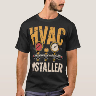 T-shirt Uniforme de technicien d'installation CVC Chauffag