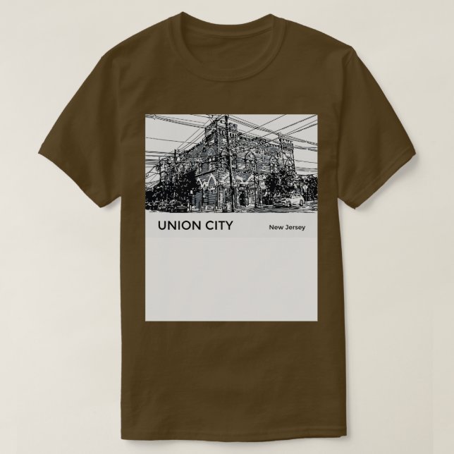 T-shirt Union City New Jersey (Design devant)