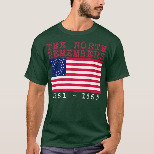 T-shirt Union de la guerre civile se souvenir Union Fierté (Devant)