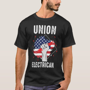 T-shirt Union Electricielle Américaine Retraite Mari Amé