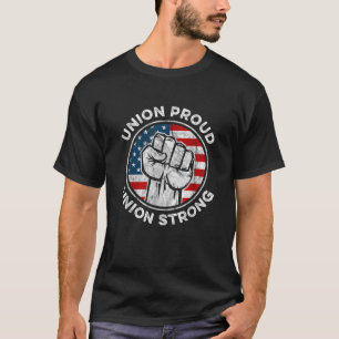T-shirt Union Fière Union Forte Union du drapeau américain