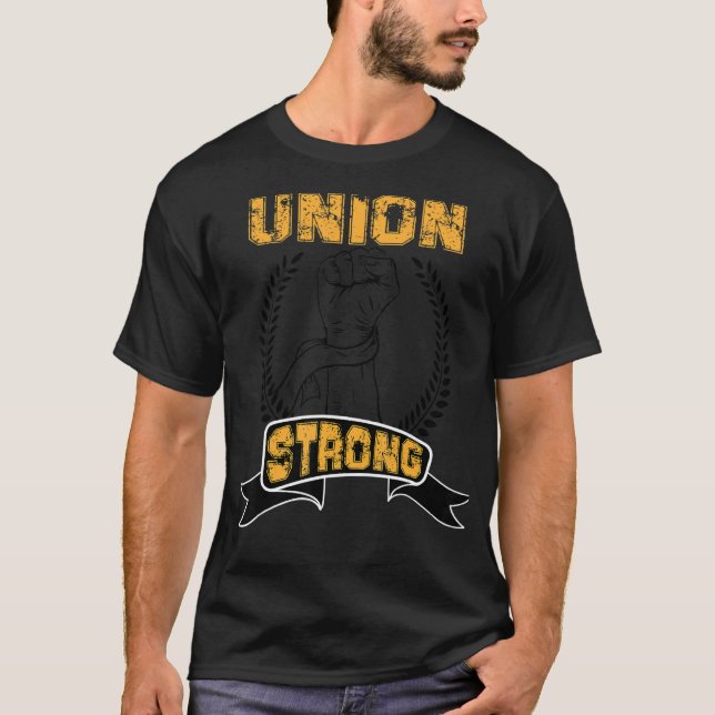 T-shirt Union Fière Union Solide syndicat de soutien solid (Devant)