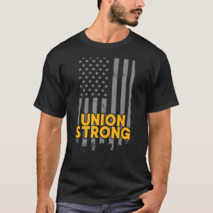 T-shirt Union Fort Drapeau Américain Patriotique Fête du T