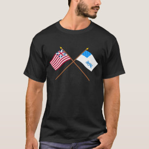 T-shirt Union grande croisée et drapeaux de régiment de 