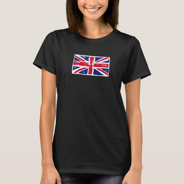 T-shirt UNION JACK BRITIAN FLAG STAMP GRAPHIC Premium (Devant)