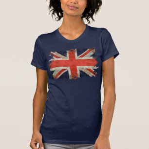 T-shirt Union Jack déchiqueté âgé