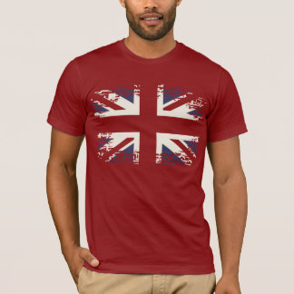 T-shirt Union Jack (drapeau BRITANNIQUE), style grunge