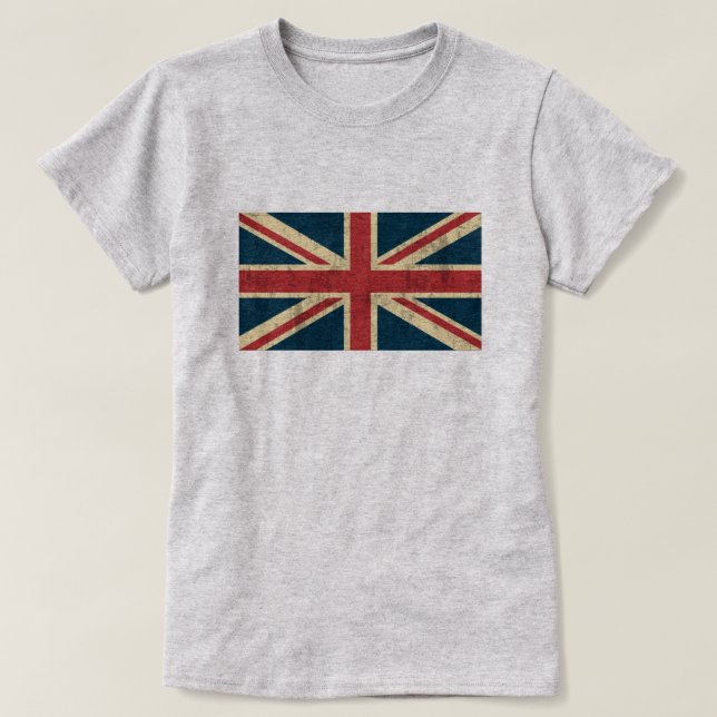 T-shirt Union Jack en détresse (Design devant)