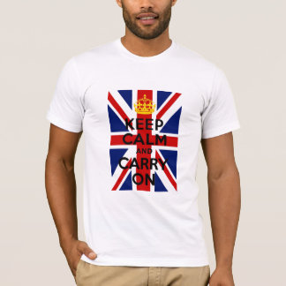 T-shirt Union Jack se calme et continue