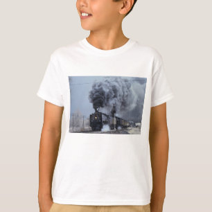 T-shirt Union Pacifique, no. 844 et no. 3985, victoire de