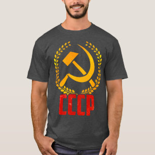 T-shirt Union soviétique CCCP URSS communisme marteau fauc