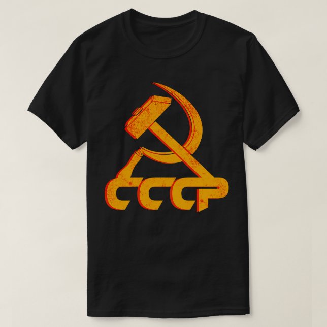 T-shirt Union soviétique CCCP URSS communisme marteau fauc (Design devant)