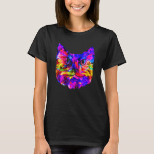 T-shirt Unique À Propos De L'Ordinateur De Chat Couleur