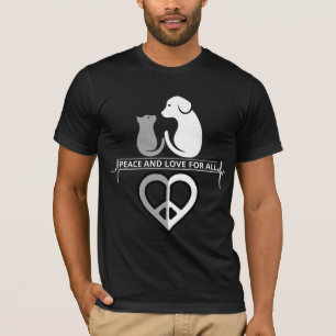 T-shirt Unique Conception Paix et Amour pour Tous