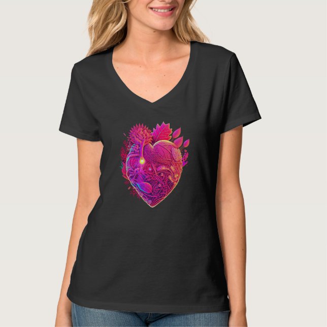 T-shirt Unique Cute Hyper maximalist Realism Valentines Da (Devant)