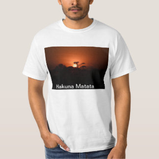 T-shirt unique de lever de soleil de Serengetti…